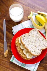 Peanut Butter and Fruit Sandwich Recipe Image